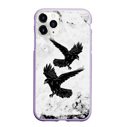 Чехол iPhone 11 Pro матовый Gothic crows