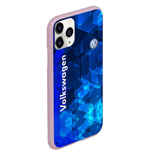 Чехол iPhone 11 Pro матовый Volkswagen / 3D-Розовый – фото 2