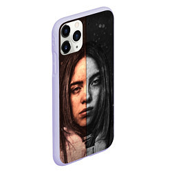 Чехол iPhone 11 Pro матовый Билли Айлиш, цвет: 3D-светло-сиреневый — фото 2