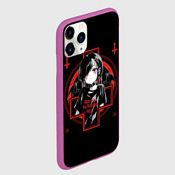 Чехол iPhone 11 Pro матовый SATANIC, цвет: 3D-фиолетовый — фото 2