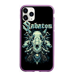 Чехол iPhone 11 Pro матовый Sabaton, цвет: 3D-фиолетовый