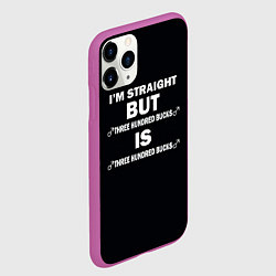 Чехол iPhone 11 Pro матовый IM STRAIGHT, цвет: 3D-фиолетовый — фото 2