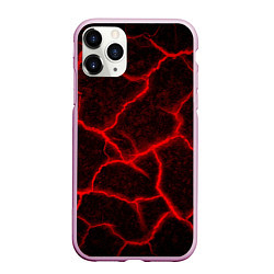 Чехол iPhone 11 Pro матовый ЛАВА ЛАВОВЫЕ ТРЕЩИНЫ LAVA