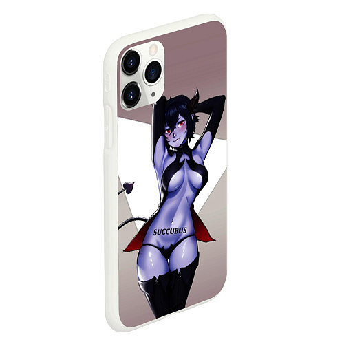 Чехол iPhone 11 Pro матовый Succubus / 3D-Белый – фото 2