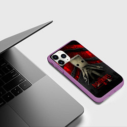 Чехол iPhone 11 Pro матовый Little Nightmares 2, цвет: 3D-фиолетовый — фото 2