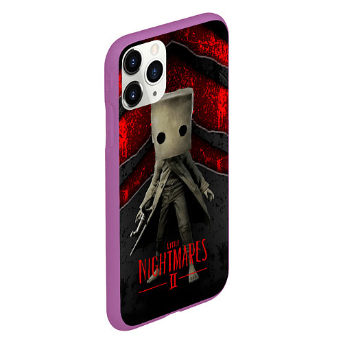 Чехол iPhone 11 Pro матовый Little Nightmares 2 / 3D-Фиолетовый – фото 2