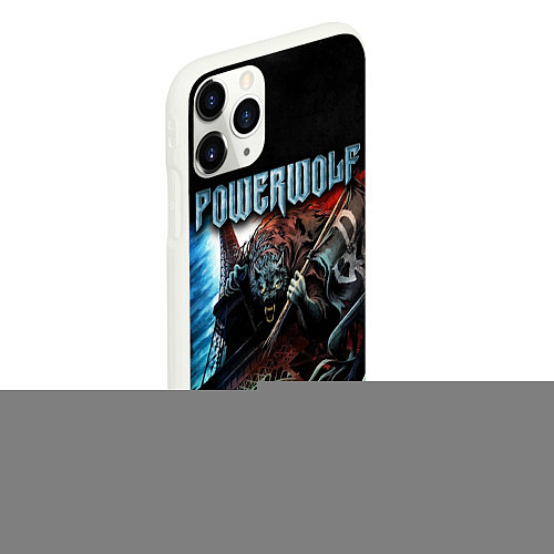 Чехол iPhone 11 Pro матовый Powerwolf / 3D-Белый – фото 2