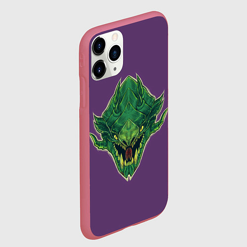 Чехол iPhone 11 Pro матовый Вайпер Dota 2 / 3D-Малиновый – фото 2
