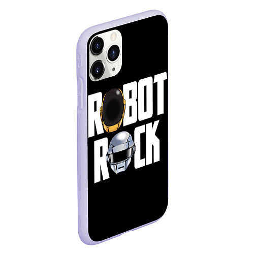 Чехол iPhone 11 Pro матовый Robot Rock / 3D-Светло-сиреневый – фото 2