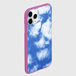 Чехол iPhone 11 Pro матовый ОБЛАКА, цвет: 3D-фиолетовый — фото 2