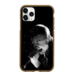 Чехол iPhone 11 Pro матовый LINKIN PARK, цвет: 3D-коричневый