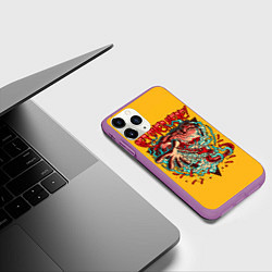 Чехол iPhone 11 Pro матовый Пудж Dota 2, цвет: 3D-фиолетовый — фото 2