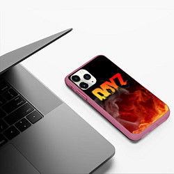 Чехол iPhone 11 Pro матовый DAYZ ДЕЙЗИ, цвет: 3D-малиновый — фото 2