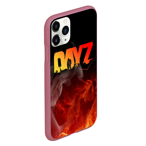 Чехол iPhone 11 Pro матовый DAYZ ДЕЙЗИ / 3D-Малиновый – фото 2