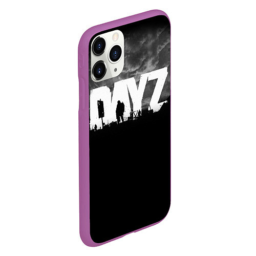 Чехол iPhone 11 Pro матовый DAYZ ДЕЙЗИ / 3D-Фиолетовый – фото 2