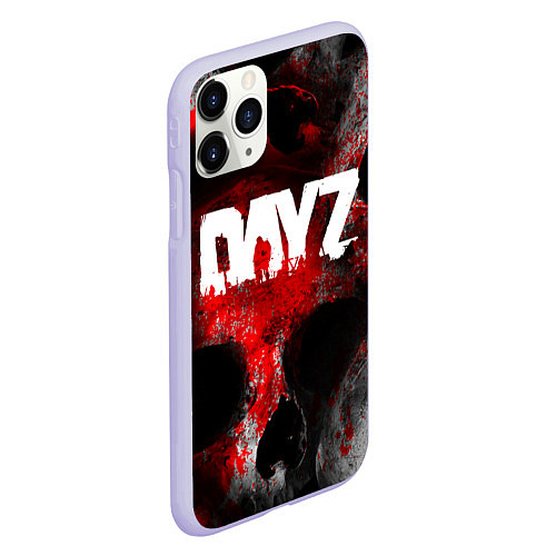 Чехол iPhone 11 Pro матовый DAYZ BLOOD ДЕЙЗИ КРОВЬ Z / 3D-Светло-сиреневый – фото 2