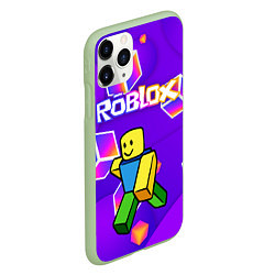 Чехол iPhone 11 Pro матовый ROBLOX КУБЫ, цвет: 3D-салатовый — фото 2