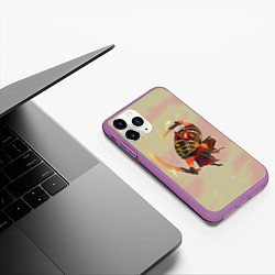 Чехол iPhone 11 Pro матовый Ember Dota 2, цвет: 3D-фиолетовый — фото 2