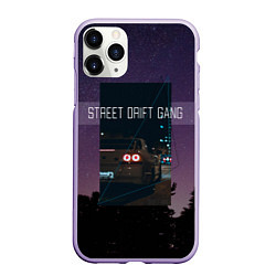 Чехол iPhone 11 Pro матовый Street Drift Gang Дрифт, цвет: 3D-светло-сиреневый