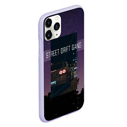 Чехол iPhone 11 Pro матовый Street Drift Gang Дрифт, цвет: 3D-светло-сиреневый — фото 2