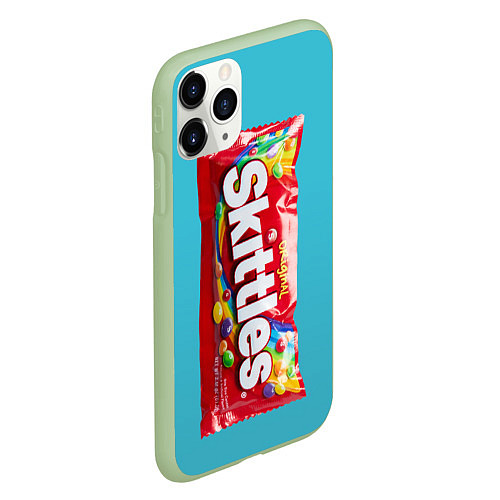 Чехол iPhone 11 Pro матовый Skittles original / 3D-Салатовый – фото 2