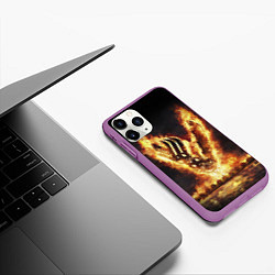 Чехол iPhone 11 Pro матовый ВИКИНГИ VIKINGS V, цвет: 3D-фиолетовый — фото 2