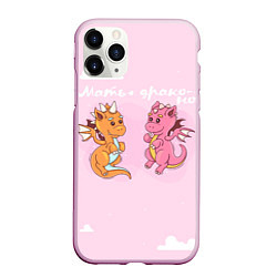 Чехол iPhone 11 Pro матовый Мать драконов, цвет: 3D-розовый