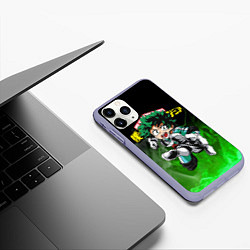 Чехол iPhone 11 Pro матовый MY HERO ACADEMIA MHA МОЯ ГЕРОЙСКАЯ АКАДЕМИЯ, цвет: 3D-светло-сиреневый — фото 2