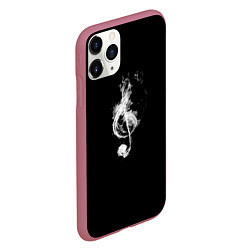 Чехол iPhone 11 Pro матовый Ключ из дыма, цвет: 3D-малиновый — фото 2