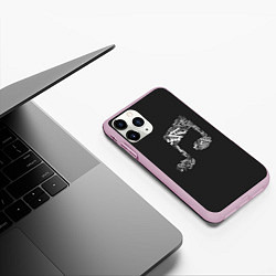 Чехол iPhone 11 Pro матовый Music is Love, цвет: 3D-розовый — фото 2