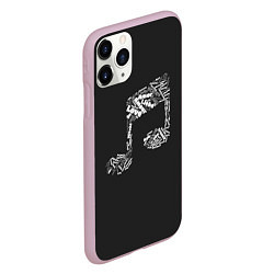 Чехол iPhone 11 Pro матовый Music is Love, цвет: 3D-розовый — фото 2