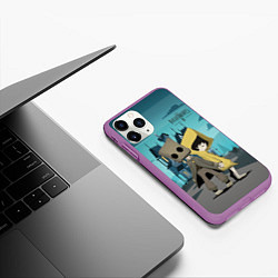 Чехол iPhone 11 Pro матовый Little Nightmares 2, цвет: 3D-фиолетовый — фото 2