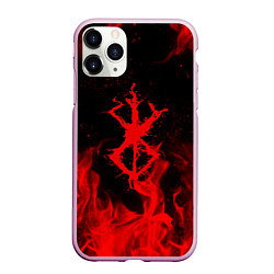 Чехол iPhone 11 Pro матовый BERSERK БЕРСЕРК КЛЕЙМО, цвет: 3D-розовый