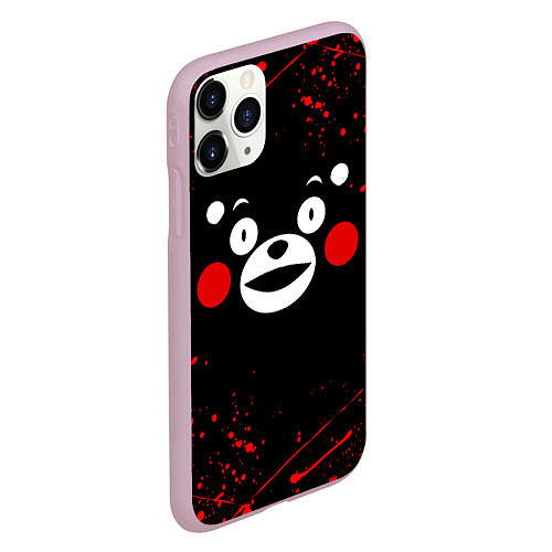 Чехол iPhone 11 Pro матовый KUMAMON КУМАМОН / 3D-Розовый – фото 2