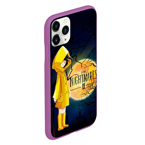 Чехол iPhone 11 Pro матовый Little Nightmares 2 / 3D-Фиолетовый – фото 2