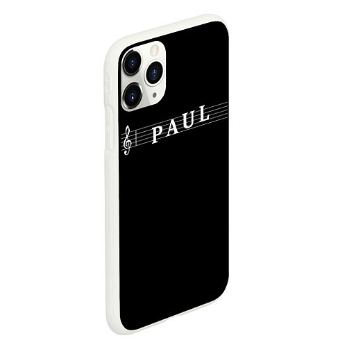 Чехол iPhone 11 Pro матовый Paul / 3D-Белый – фото 2