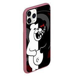 Чехол iPhone 11 Pro матовый MONOKUMA МОНОКУМА DANGANRO, цвет: 3D-малиновый — фото 2