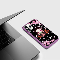 Чехол iPhone 11 Pro матовый NEZUKO НЕЗУКО, цвет: 3D-фиолетовый — фото 2