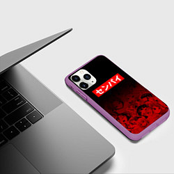 Чехол iPhone 11 Pro матовый SENPAI СЕНПАЙ, цвет: 3D-фиолетовый — фото 2