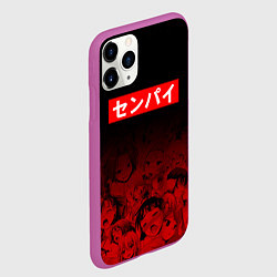 Чехол iPhone 11 Pro матовый SENPAI СЕНПАЙ, цвет: 3D-фиолетовый — фото 2