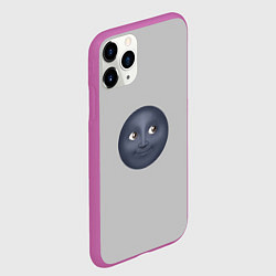 Чехол iPhone 11 Pro матовый Темная луна, цвет: 3D-фиолетовый — фото 2