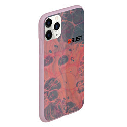 Чехол iPhone 11 Pro матовый Rust Красная текстура Раст, цвет: 3D-розовый — фото 2