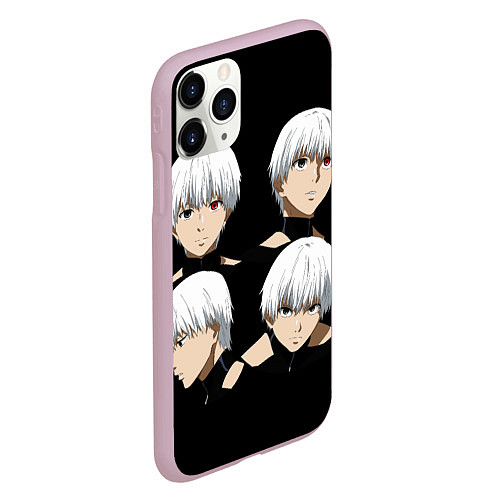 Чехол iPhone 11 Pro матовый TOKYO GHOUL / 3D-Розовый – фото 2