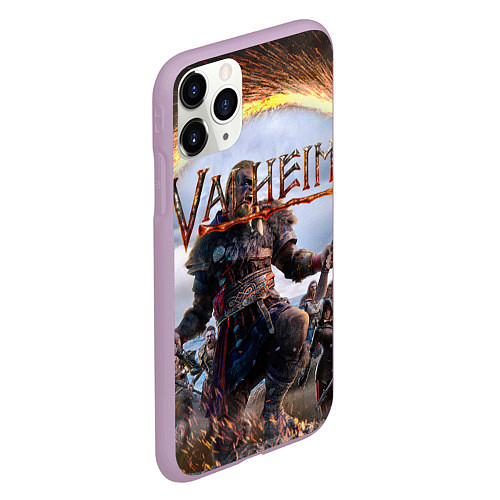 Чехол iPhone 11 Pro матовый Valheim / 3D-Сиреневый – фото 2