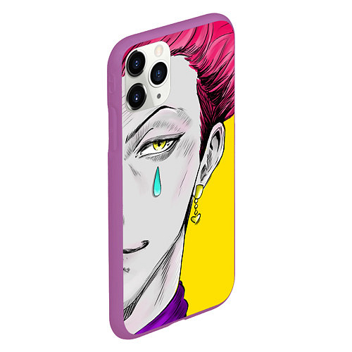 Чехол iPhone 11 Pro матовый Hunter x Hunter Хисока / 3D-Фиолетовый – фото 2