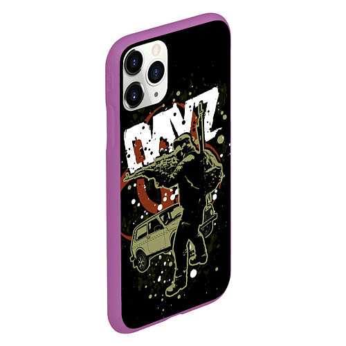 Чехол iPhone 11 Pro матовый DayZ / 3D-Фиолетовый – фото 2