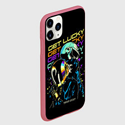 Чехол iPhone 11 Pro матовый DAFT PUNK, цвет: 3D-малиновый — фото 2