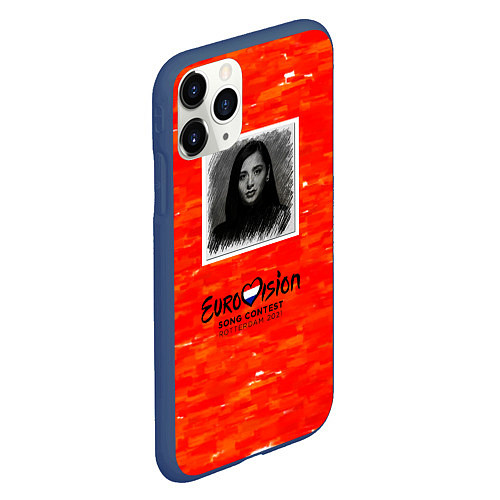 Чехол iPhone 11 Pro матовый Евровидение 2021 $ / 3D-Тёмно-синий – фото 2