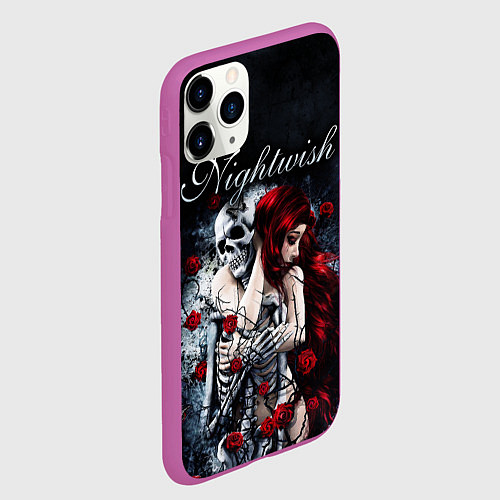 Чехол iPhone 11 Pro матовый NIGHTWISH / 3D-Фиолетовый – фото 2