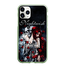 Чехол iPhone 11 Pro матовый NIGHTWISH, цвет: 3D-салатовый
